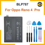 แบตเตอรี่มือถือ BLP787 ของแท้ใหม่สำหรับ OPPO Reno 4 Pro/ Reno4 Pro/ CPH2109/ ความจุแบต 4000mAh+ชุดไข