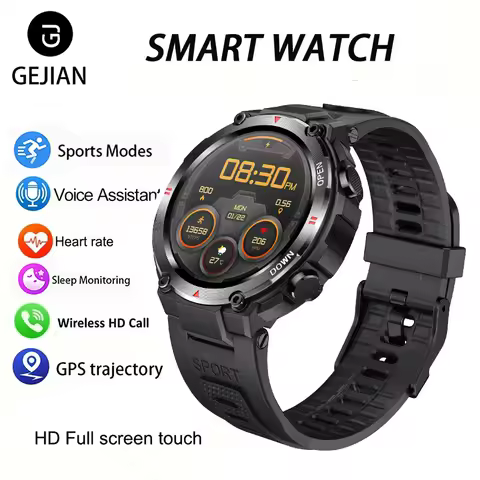 2026 New Sports Smart Watch 1.32-inch 360 * 360 Heart Rate Monitoring HD Bluetooth Call IP68 GPS Mot