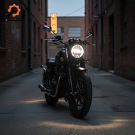 [LOV] Riding Gear 7 Inch H4 LED 35W Headlight Motorcycle for Night Journeys 9 Wire Turn 【OV】