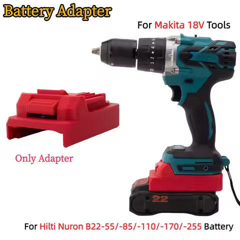 Battery Adapter for Hilti Nuron B22-55/-85/-110/-170/-255 Li-ion Battery To Makita 18V Cordless Powe