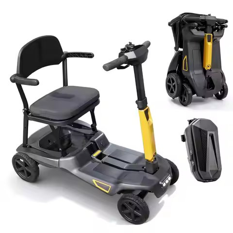 Ultra Lightweight Mobility Scooter for Adults & Seniors 24 Miles Range, 37.5 lbs Aluminum Frame, Air