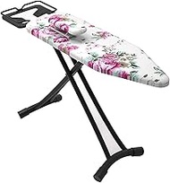 Home Ironing Table, Steel Mesh with Iron Tray for Living Room, Bedroom, Adjustable Folding Ironing Board, 1103186CM (Color : D, Size : 110 x 31 x 86cm)