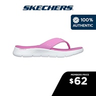 Skechers Women On-The-GO GOwalk Flex Endless Summer Sandals - 141402-PNK Contoured Goga Mat Footbed Hanger Optional Machine Washable Ultra Go