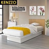 พร้อมส่ง Kenzzo!!!  เตียงนอนไม้ ขนาด  5 ฟุต 3 ฟุต สวย เรียบหรู มาตรฐานส่งออก SOLOMA Bed Frame