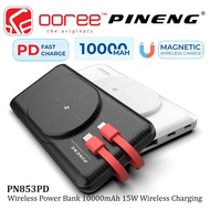 PINENG PN853PD WIRELESS POWER BANK 10000MAH PD 20W WIRELESS CHARGING (15W) BUILT IN CABLE POWERBANK