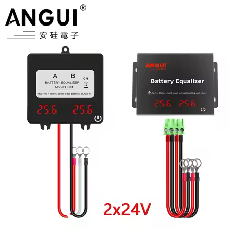 ANGUI Battery Equalizer HC01 KBM202S 2 x 24V With Touch Switch LTO NCM LFP Active Voltage Balancer 2