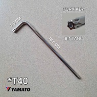 kunci l bintang t40 yamato cakram honda kunci kaliper honda