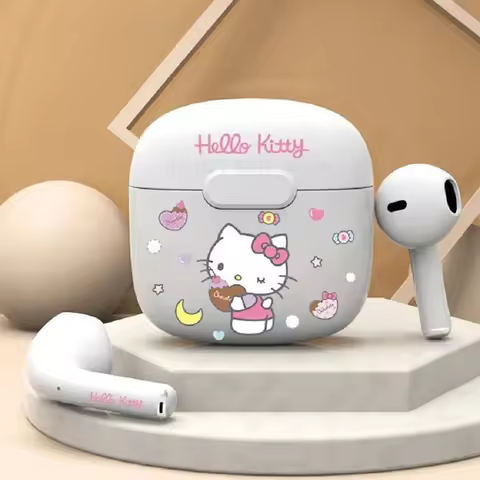 Sanrio C01 TWS Earbuds Hello Kitty Wireless Earphones Bluetooth My Melody Sport HIFI Sound Gaming He