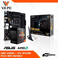 ASUS TUF GAMING B550M-PLUS (WI-FI) Motherboard and AMD Ryzen 5800x Processor Bundle