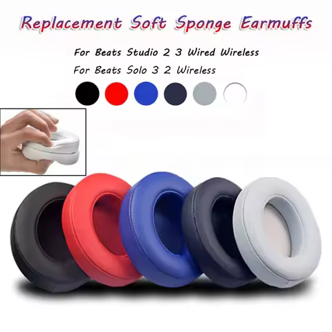 Ultra-soft Foam Earpads Replacement Sponge Cushion Earbuds For Beats Studio 2 3 for Beats Solo 3 2 W
