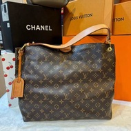 LV 老花graceful小號購物袋  托特包 tote