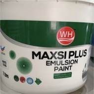 SEMENYIH MaxsiPlus 7L Cat Air Putih White Emulsion Paint Indoor Paint Cat Kapur Putih Sancora Matex 