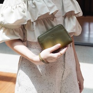 Charin bag - Classic Charm: ซิปรอบขนาดกลาง ช่องแบ่งเยอะ หยิบใช้สะดวก กระเป๋าสตางค์หนังวัวแท้