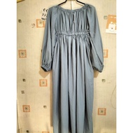 Beautiful Back Tie Dress Bust Before Stretching 34-42 Inches Length 49