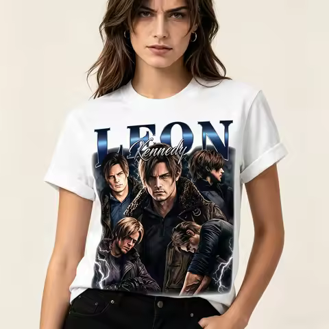 RE9 Resident Evil 9 Requiem Leon S.Kennedy Graphic 100%Cotton Unisex Shirt 2026 New New Fashion Y2k 