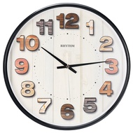 XY！Rhythm（RHYTHM）Clock Living Room Clock Bedroom Study Fashion Noiseless Hanging Clock Creative Rural Style Cute Clock S