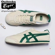 Onitsuka Mexico 66 (ของแท้ หนังนิ่ม) รองเท้าผ้าใบลําลอง แฟชั่นสไตล์เดียวกัน สําหรับผู้ชาย และผู้หญิง