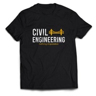 CIVIL ENGINEERING Men's T-Shirt CIVIL ENGINEERING POSSIBLE Adult Unisex Tops PakeKaos