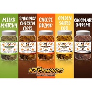 NZ CRUNCHIES SNACKS / POPIA SNACK KUDAP KUDAPAN 7 PERISA HEBAT SALTED EGG CHEESE PRIMO CHICKEN FLOSS