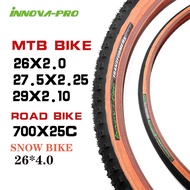 INNOVA Mountain Bicycle Tires 26x2.0/29x2.1/27.5x2.1  Anti Puncture Tyre Road Snow Bike Tire 700*25C