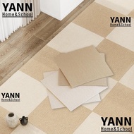 YANN Carpet Floor Tiles Sticker, 40x40cm Self Adhesive Rug Carpet Tiles, DIY Soft Peel and Stick Ant