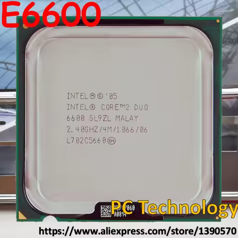 Original Intel E6600 Core 2 Duo Socket 775 processor CPU 2.40GHz 4M 1066MHz free shipping 100% test 