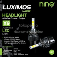 Car LED ECO9 X9 H4 36Watt LED Bulb Can Be 3 Colors