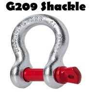 Heavy Duty Galvanized Shackle 9.5 Tons Screw Pin Bow Type Anchor Shackle Omega Shackle G209 Shackle