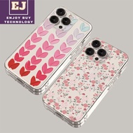SYretroStyle Casing Flower Plant Colorful Love Heart Paint Cellphone Case For Xiaomi Redmi 13 12 14C