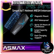 ASMAX F1 Pro Motorcycle Intercom Bluetooth ENC 10 Riders Mesh Communication IPX7 Waterproof
