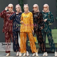 Daily set jumbo / Setelan kemeja tie dye jumbo