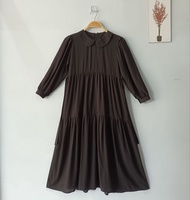 Gamis Rayon Twill Gamis Korea Style remaja Gamis Anak Polos Terbaru2026 Baju Muslim Anak Perempuan