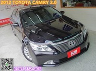 豐田 CAMRY 2.0 七代 僅跑10萬 一手認證車 原鈑件 里程保證 HID頭燈 雙區恆溫 黑內裝 舒適中大型房車