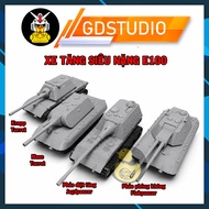 [No Glue Needed] Assembly Model of Super Heavy German Tank E100 Scale 1/72 1/64 3D Printed Flakpanze