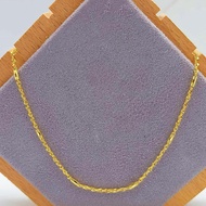 916 Gold  Rope Tube Chain