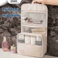 Cosmetic bag with hanger, foldable travel bag, many compartments, can hold many items