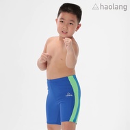 Haolang Ocean Blue Boys Cropped Swimming Trunks