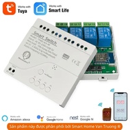 Tuya Module 5V 1CH 2CH 4CH NC-NO-COM controls push and release, controls timer by phone smart switch