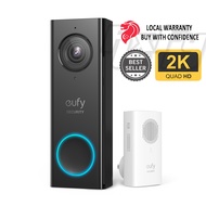 eufy Wired Wi-Fi Video Doorbell with 2K HD, Human Detection 2-way audio Wireless Chime, Requires Existing Doorbell Wires, CCTV door bell Security