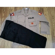 BESTSELLER- Seragam PDL Coklat Tactical Jatah Brimob Terbaru 2023/2024 Bahan Halus / Baju PDL Coklat