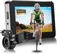 PTAVLO 1080P Bike Rear View Camera with 4.3’’ HD Monitor - IP67 Waterproof, 5-6 Hr Battery, 130°Wide
