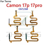 Power Button For Tecno camon 17 Pro 17P CG7 CG8 Fingerprint sensor Finger print scanner