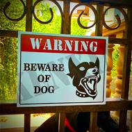 WARNING BEWARE OF DOG (HIGH IMPACT) SIGN BOARD SIZE AVAILABLE: 300MM X238MM, 400MM X 300MM (WE ACCEP
