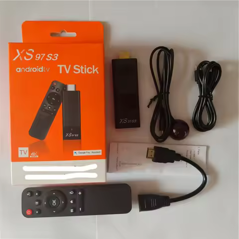 XS97 S3 Smart TV Stick 2GB 8GB Set Top Box H313 4K 2.4G 5.8G Dual Wifi Android 10 Media Player Set T