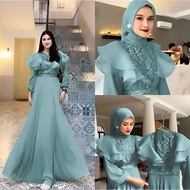 Latest Women's Gamis 2024 Games 3In1 Simple Abaya Set Turkish Long Tunic Girls Couple Clothes Eid Dr