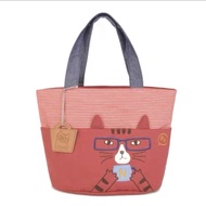 SSY Japanese Original Single Black Cat Medium-sized Fabric Hand-carrying Crossbody Mommy Bag Lunch B