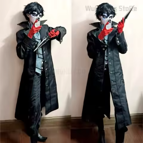wertyu 123456 qwerrtyuio. 123456 Persona 5 Kurusu Akira Cosplay Costume Joker Uniform Mask Halloween