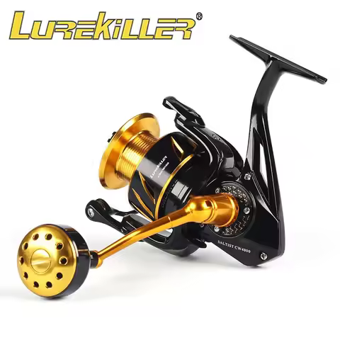 Lurekiller Full Metal Spinning Reel Jigging Reel Fishing Saltwater Spinning Jigging Fishing Reel 35k