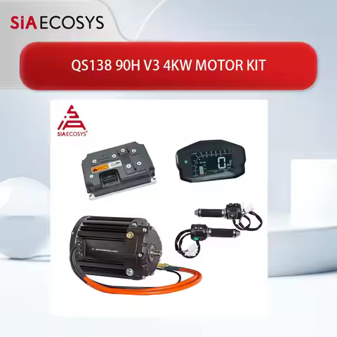 QS Motor QS138 90H V3 4KW with 1:2.35 gear box Mid Drive Motor Kits with EM260SGTP Controller for E-