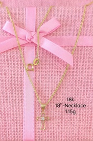 COD SALE SALE SALE Cheapest Store Direct Supplier Pawnable Gold Necklace for Women Cross 18k